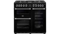 Belling 900mm CookCentre Deluxe Dual Fuel Range Cooker - Black