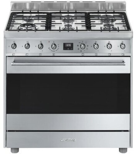 Smeg 90cm Freestanding Dual Fuel Oven/Stove CS9GMXA