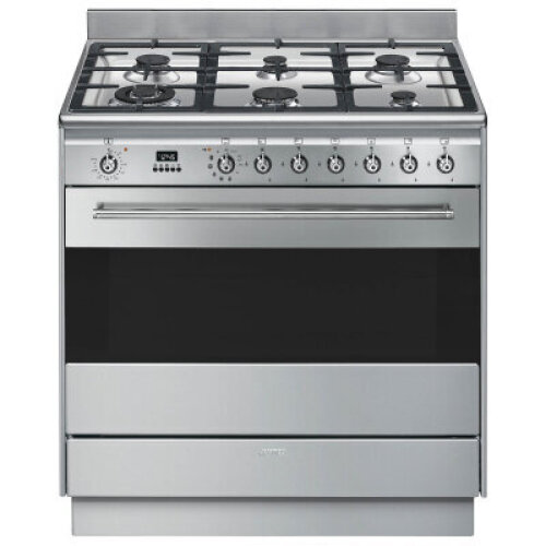 Smeg FSP9610X 90cm Freestanding Dual Fuel Oven/Stove