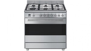 Smeg 900mm Freestanding Cooker with LED Programmer - Stainless Steel FS9608XS