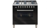 ILVE 900mm Dual-Fuel Freestanding Cooker - Gloss Black HNFF906WMP/N