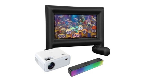 Laser Outdoor Cinema Bundle - White