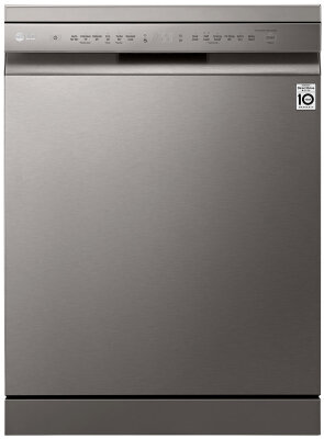 LG 60cm QuadWash Platinum Steel Freestanding Dishwasher XD5B14PS