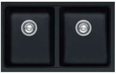 Franke KBG120ONYX Kubus Double Bowl Sink