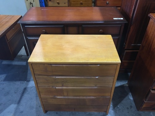 Colonial Style Timber Framed Sideboard and 4 Drawer Chest