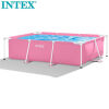 INTEX 2.2m x 1.5m x 60cm PINK RECTANGULAR FRAME POOL (New)