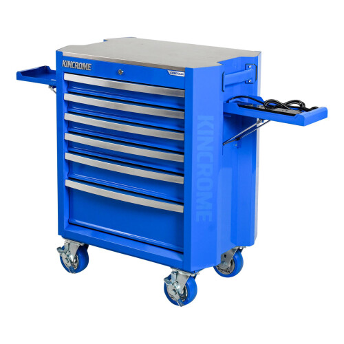 CROME CONTOUR TOOL TROLLEY 6 DRAWER 29" - K72926 (Tools included) (New)