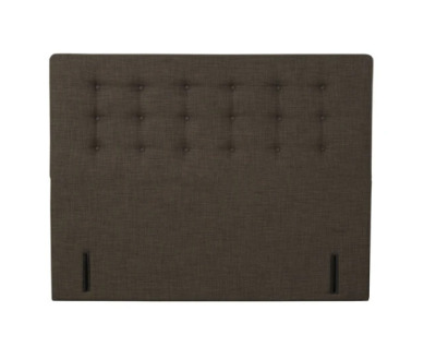 Queen Slumberland Square Headboard with Buttons, colour: Graphite