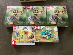 Bundle of Assorted Lego Jurrassic World Sets - Total RRP $300