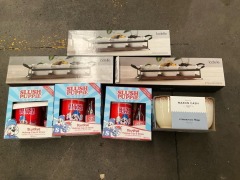 Bundle of Slush Puppie Packs and Assorted Tableware