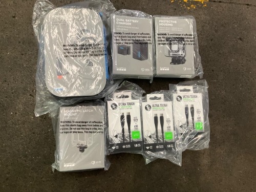 Bundle of Go Pro Accessories and USB C cables