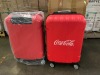 Bundle of 2 x Coca Cola Carry on Suitcases