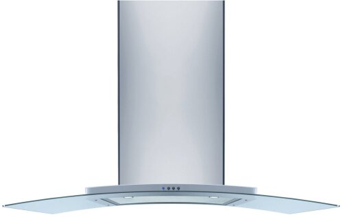 Omega 90cm Stainless Steel Curved Glass Canopy Rangehood ORC97G