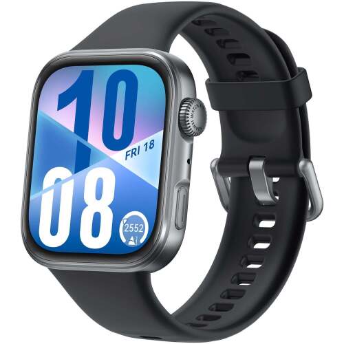 Huawei Fit 4 Matt Black Aluminium Case Watch (Black Fluoroelastomer Strap)
