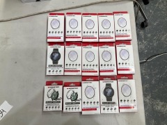 Bundle of Assorted Monster Screen and Case Protectors for Galaxy Watch - Total RRP $310