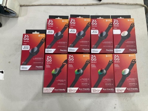 Bundle of Assorted Zagg Screen Protectors for Galaxy and Apple Watches - Total RRP $225