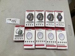 Bundle of Assorted Monster Screen and Case Protectors for Galaxy Watch - Total RRP $175