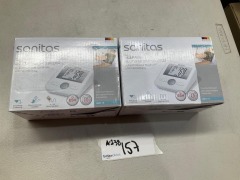 Bundle of 2 x Sanitas SBM18 Upper Arm Blood Pressure Monitor -Total RRP $198