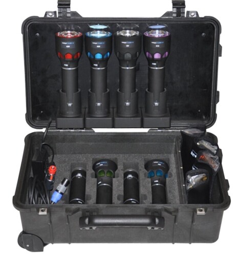 Complete Rofin Forensic 9-Head Polilight Flare+2 Forensic Light Source (Torch) Kit - Australian RRP $22,000