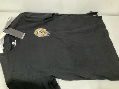 Bundle of 2 x The Mad Hueys - Cold One Short Sleeve Tee - Black - H424M01002 - Size M - Total RRP $99.98
