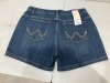 Wrangler Women's Ultimate Q Baby Booty Up Short - Z30 Mid Town Blue - XCP2336589 - Size 11 - 2