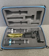 Cyan 505nm & White 400-700nm Forensic 2-Head Polilight Flare+2 Forensic Light Source (Torch) Kit - Australian RRP $3,800