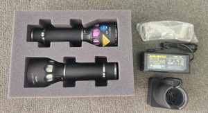 Purple 415 & White 400-700nm Forensic 2-Head Polilight Flare+2 Forensic Light Source (Torch) Kit - Australian RRP $4,000