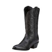 Ariat Women's Heritage Western R Toe 10001037 - Black Deertan - C Wide - Size US/7