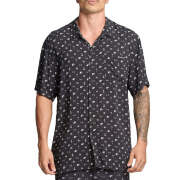 The Mad Hueys - Anchor Bones Woven Shirt - Black - H124M03006 - Size M
