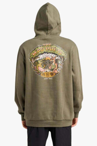The Mad Hueys - Lovin Every Moment Hooded Pullover - Olive - H225M08013 - Size XL