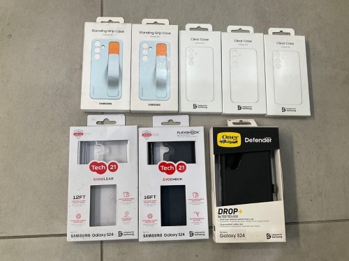 Bundle of Assorted Samsung galaxy S24 Accessories - Total RRP $480