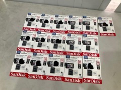 Bundle of 16 x SANDISK ENDURANCE 32GB MICRO SD CARD