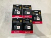 Bundle of 5 x SANDISK EXTREME 256GB MICRO SD CARD MY22