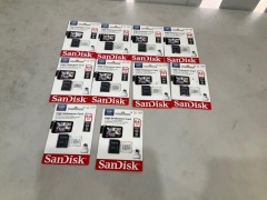 Bundle of 10 x SANDISK ENDURANCE 64GB MICRO SD CARD