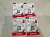 Bundle of 4 x SANDISK ULTRA 256GB SD CARD MY22