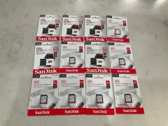 Bundle of 12 x SANDISK ULTRA 64GB MICRO SD CARD MY22
