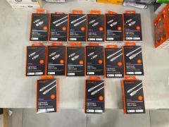 Bundle of 15 x Assorted USB and Lightning Cables