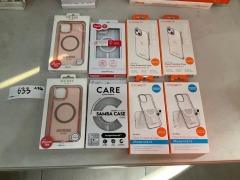 Bundle of Assorted Protective Cases for iPhone 16E, 14 and 13