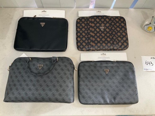 Bundle of 4 x Guess Laptop Bags and Covers
