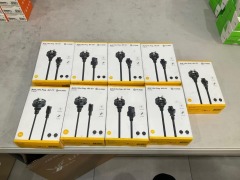 Bundle of Assorted Alogic 2 Pin and 3 Pin Power Cables