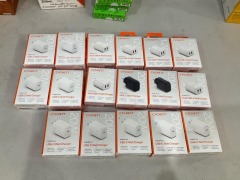 Bundle of Assorted Cygnett USB Wall Chargers