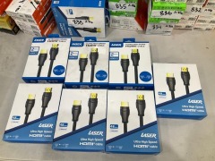 Bundle of Assorted Laser HDMI Cables