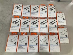 Bundele of Assorted Cygnett USB-C to USB-A Cables