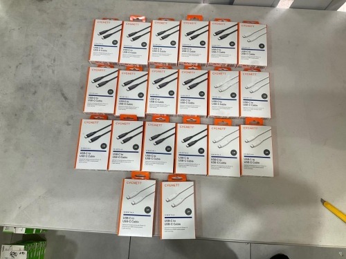 Bundle of Assorted Cygnett USB-C to USB-C Cables