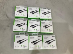 Bundle of Assorted Belkin Boost Charge USB-A to USB-C Cables