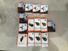Bundle of Assorted Cygnett Car Chargers and Phone Mounts