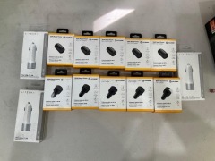 Bundle of Assorted Alogic and Satechi Car Chargers