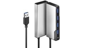 6 x Alogic USB-A Fusion SWIFT 4-in-1 Hub - Space Grey