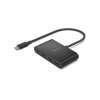 4 x Belkin Connect USB-C to 4-Port USB-C Hub - Black (AVC018btBK), 10Gbps Data Transfer Speed, Universally Compatibility, 100W USB-C - Bunnings Australia