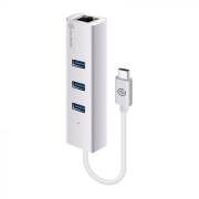 2 x Alogic USB-C to Gigabit Ethernet & 3 Port USB Hub